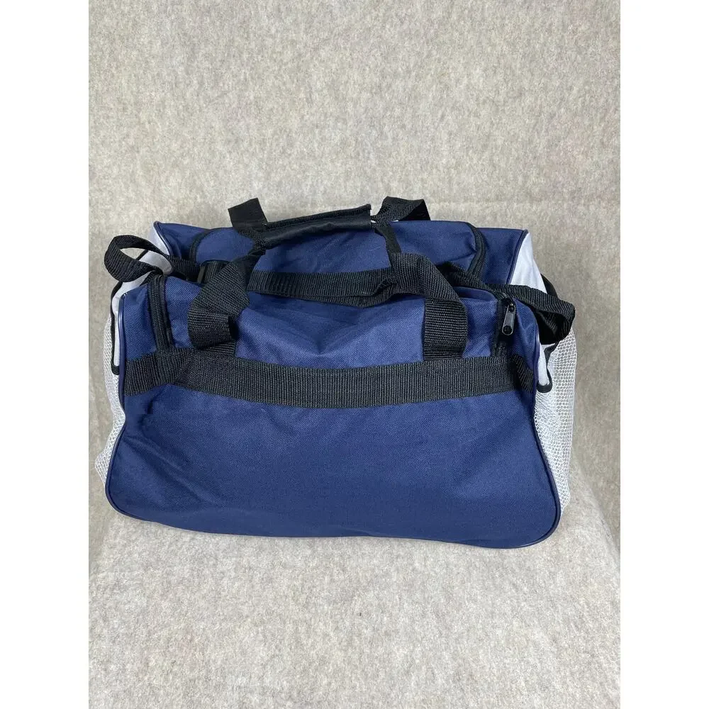 Vintage Y2K 90s Big Dogs Blue Duffle Bag